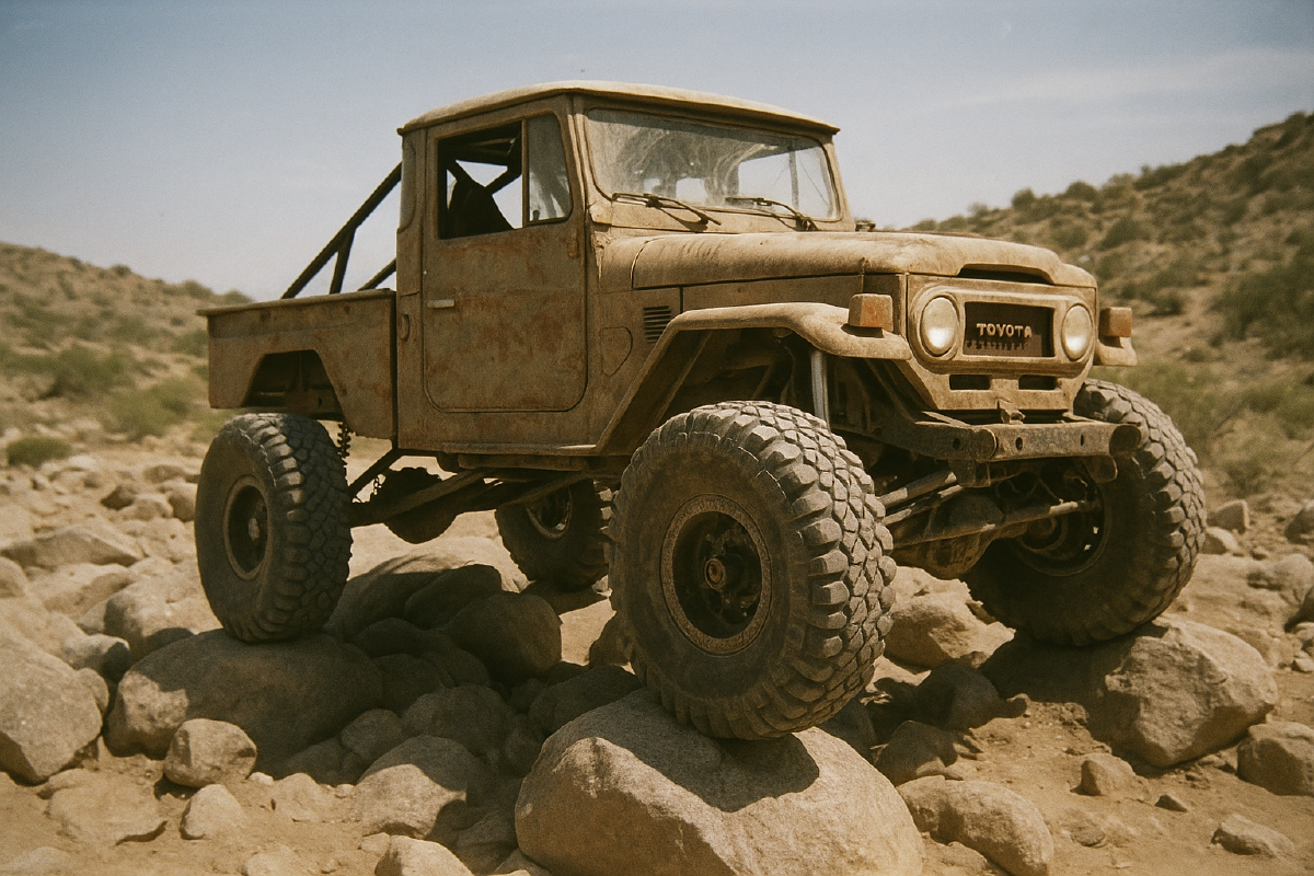 extreme toyota fj45 land cruiser on 42 inch tires