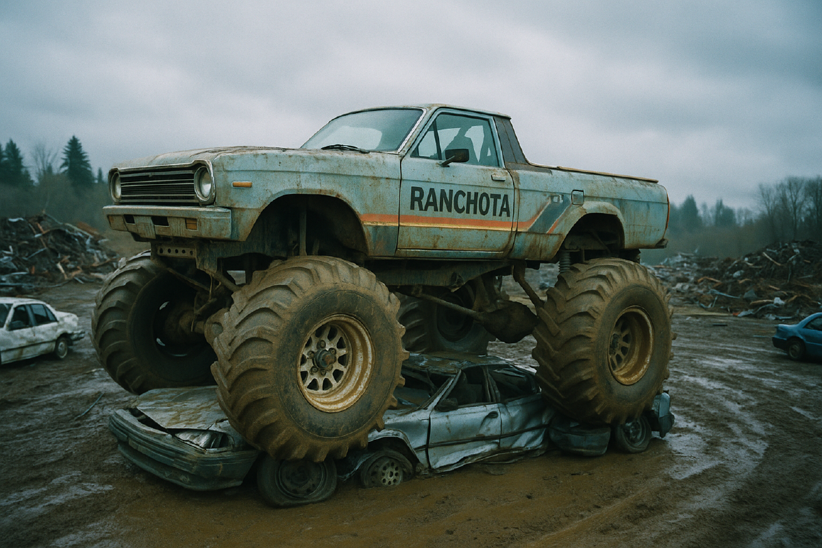 ranchota toyota ford ranchero monster truck build